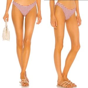 LPA Stella Bikini Bottom in Gingham‎ Love